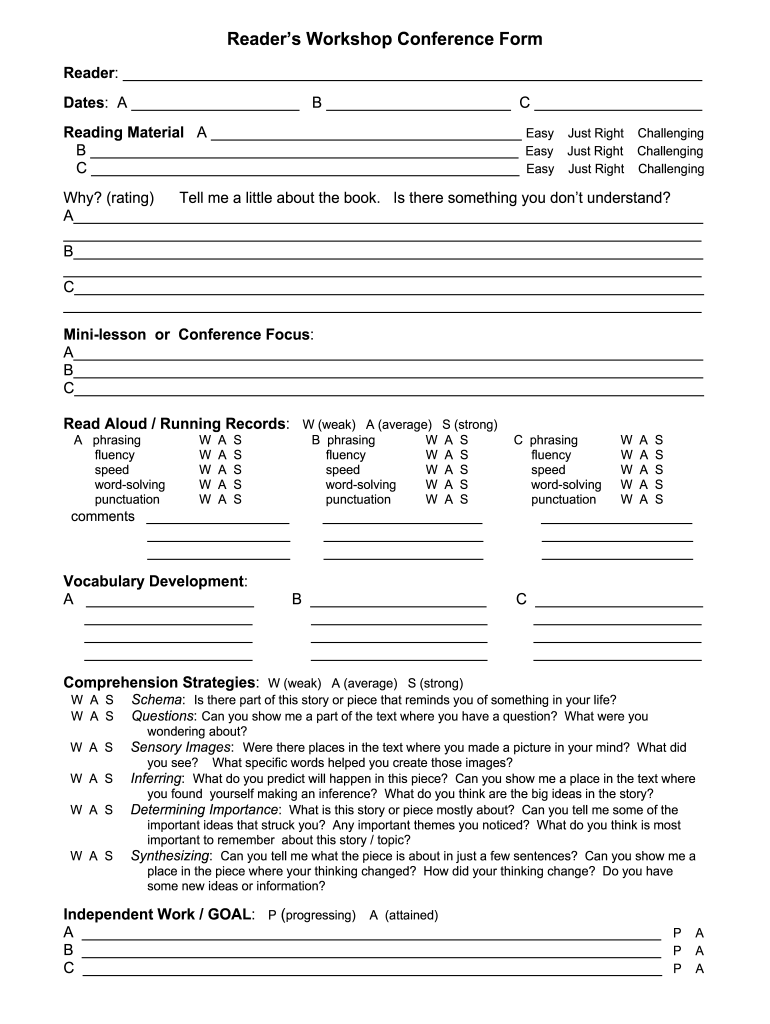 Reading Conference Template Fill Out amp Sign Online DocHub