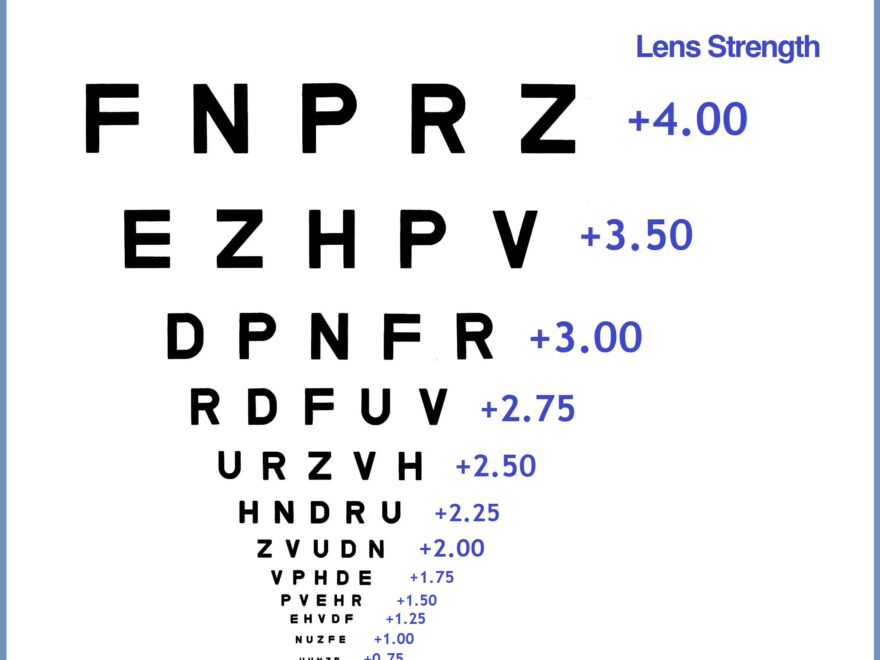 Reading Glasses Strength Online Test Chart Free amp Quick