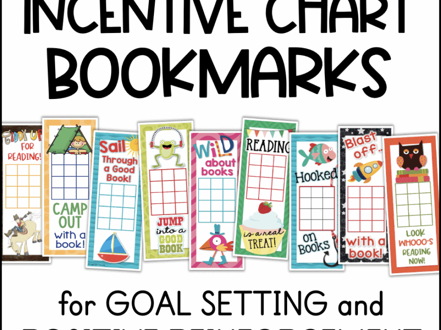 Reading Incentive Chart Bookmarks Made By Teachers