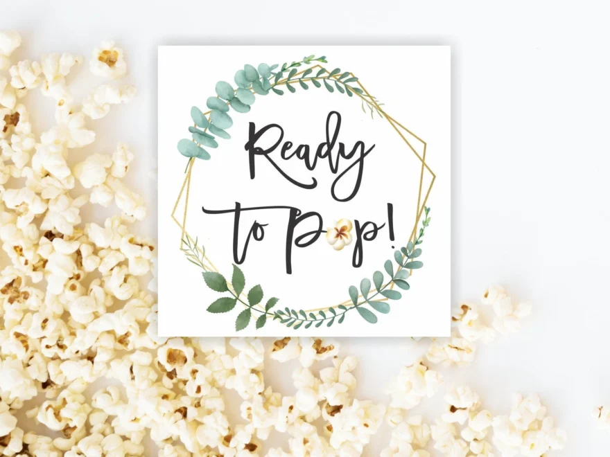 Ready To Pop Tags Printable Popcorn Favor Tags Getting Ready To