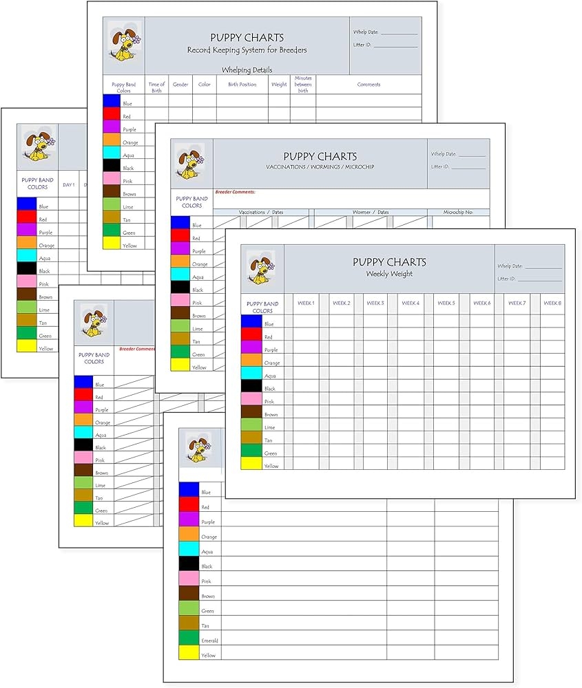 Puppy Record Keeping Charts Printable Puppy Record Keeping Charts Printable