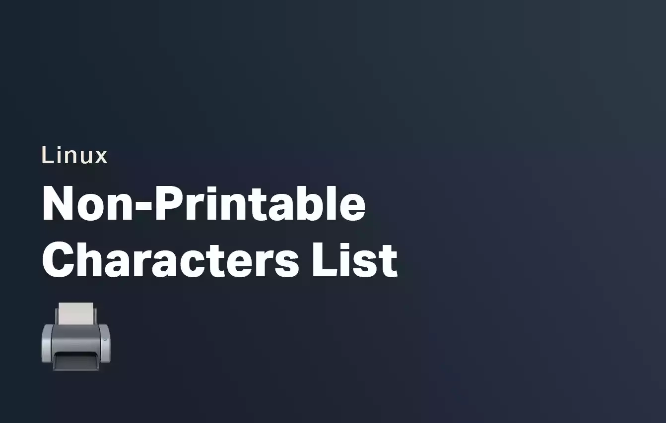 Non Printable Characters List Non Printable Characters List