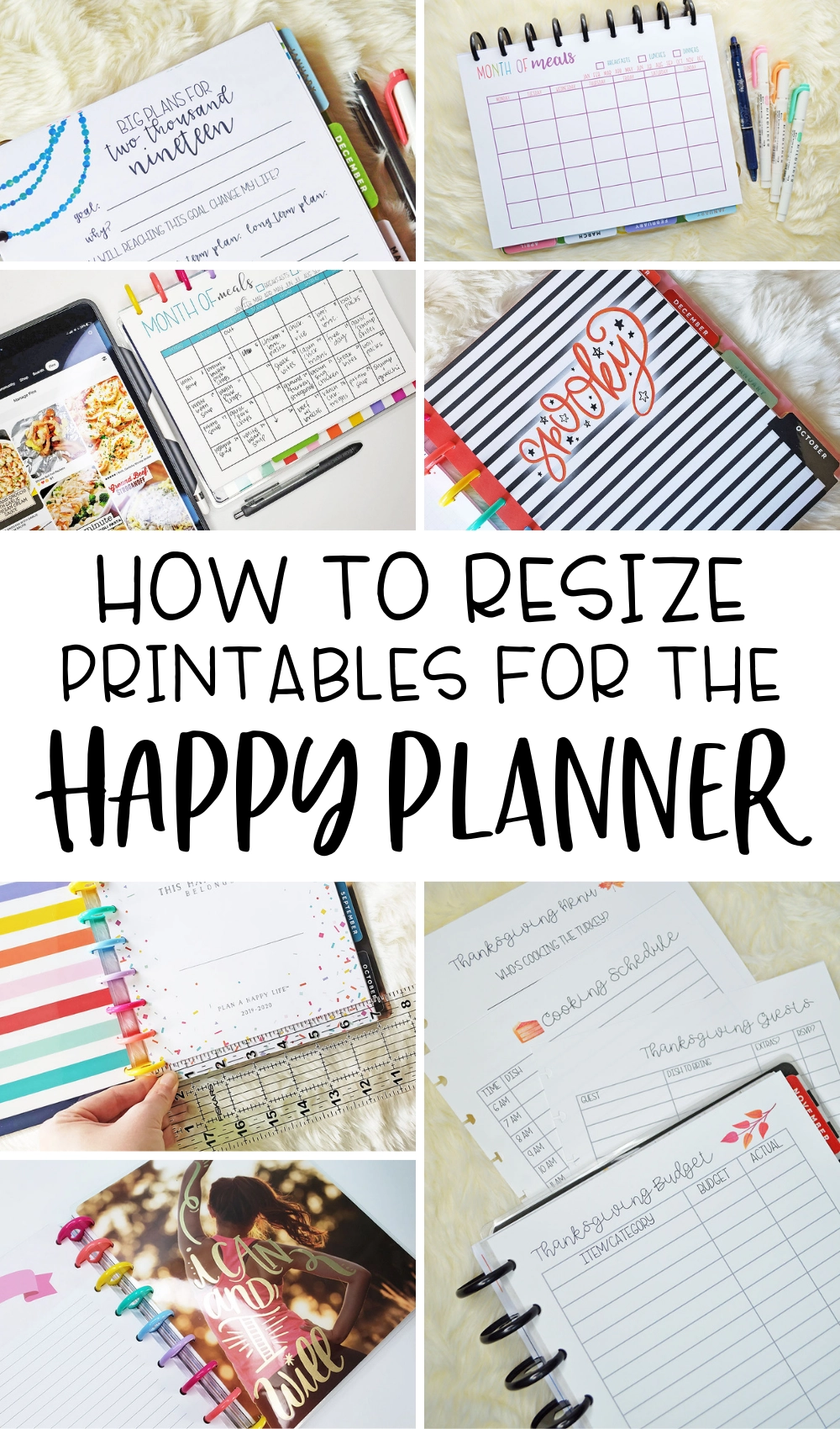 Resize Printables For The Classic Happy Planner Planning Inspired Resize Printables For The Classic Happy Planner Planning Inspired