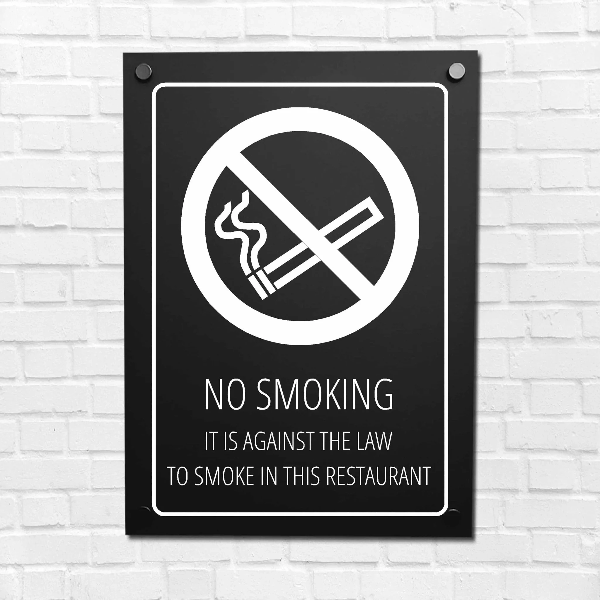 Restaurant No Smoking Sign Legal Safety Sign UK Restaurant No Smoking Sign Legal Safety Sign UK