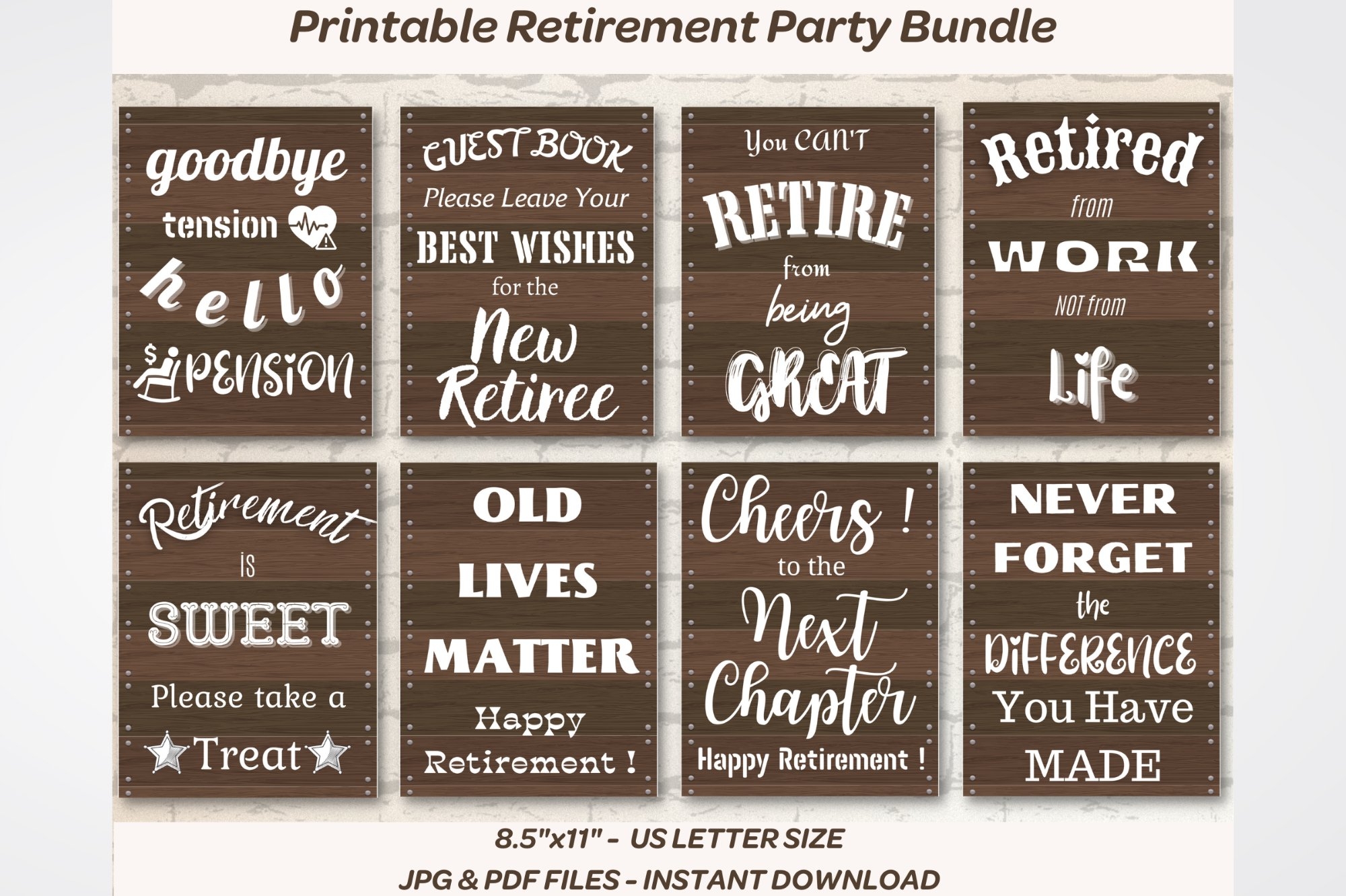 Free Retirement Signs Printable Free Retirement Signs Printable