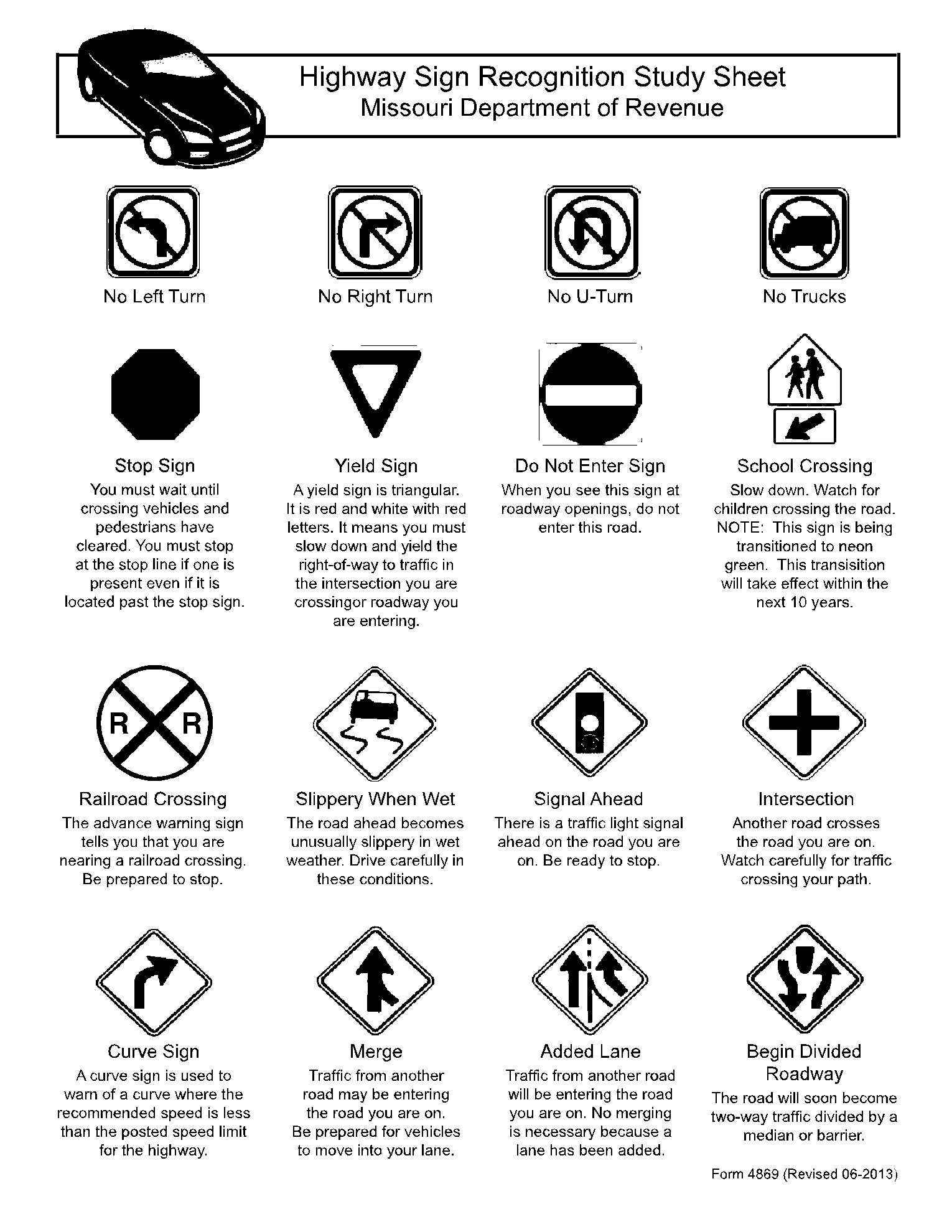 Road Signs Free Download Printable Online For Free CocoDoc Road Signs Free Download Printable Online For Free CocoDoc