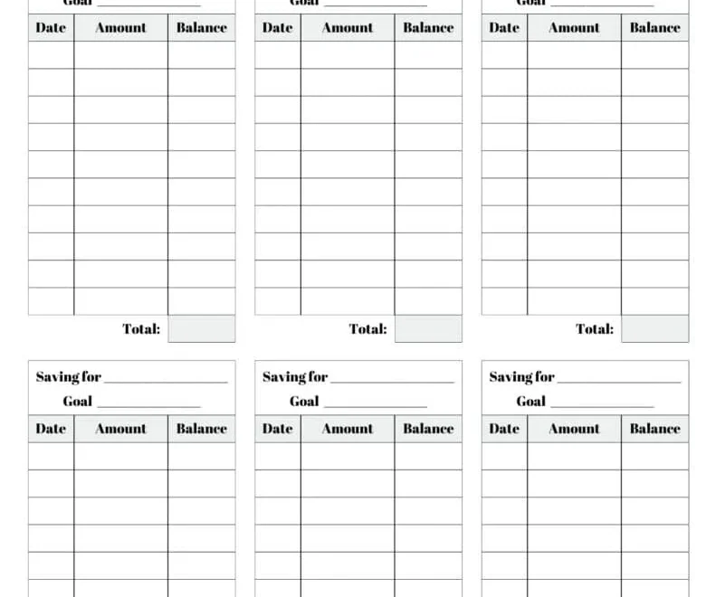 Savings Tracker Printable 51 Cute amp Free Templates