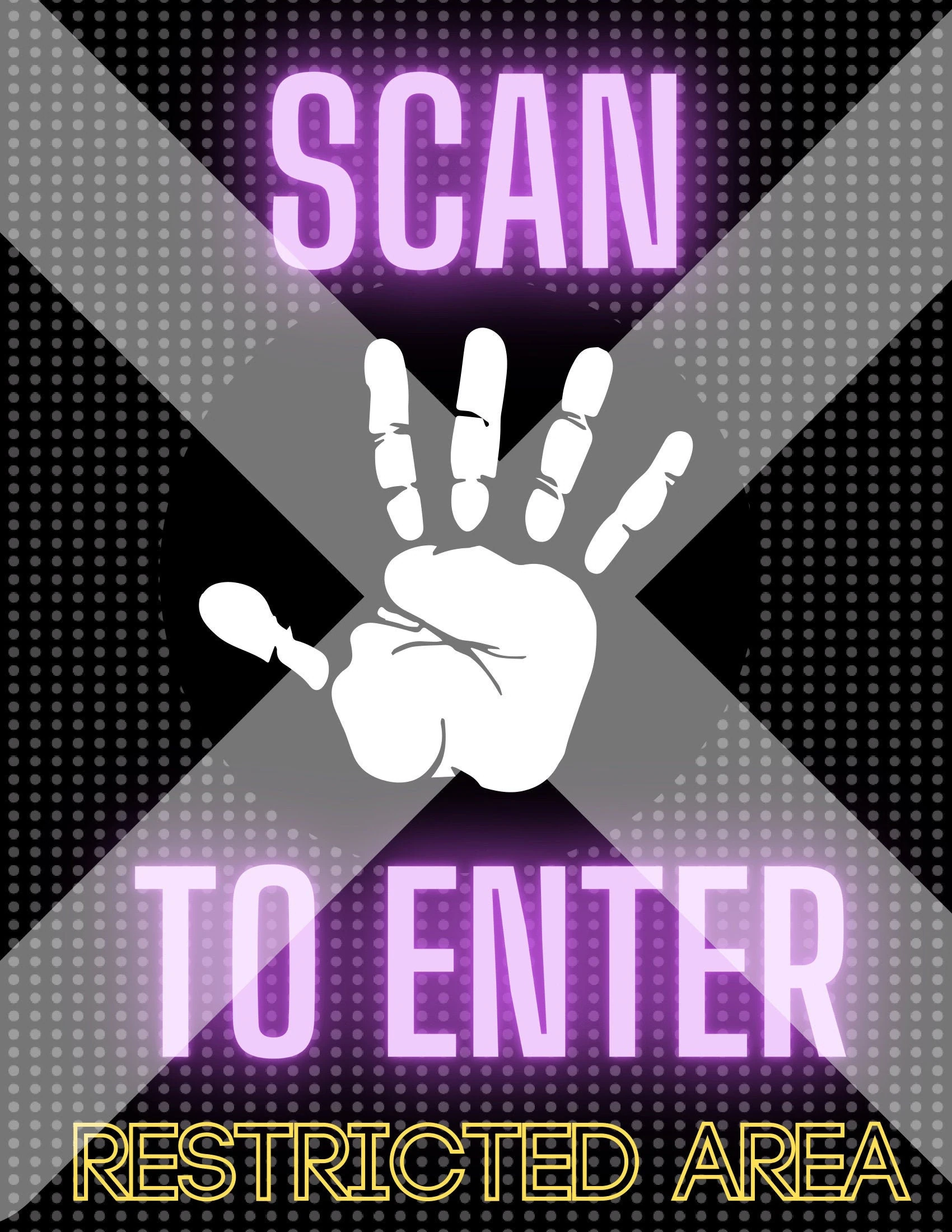 Scan To Enter Science Party Zeichen Digital Download Etsy de