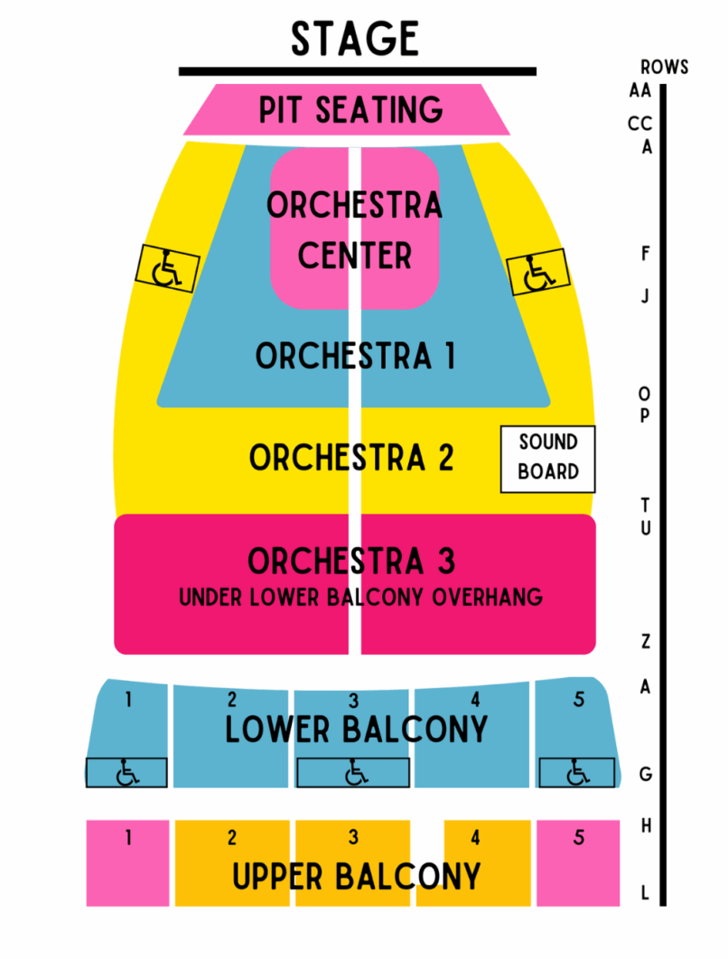 Seating Charts At Broadway Theatre League In Huntsville Seating Charts At Broadway Theatre League In Huntsville