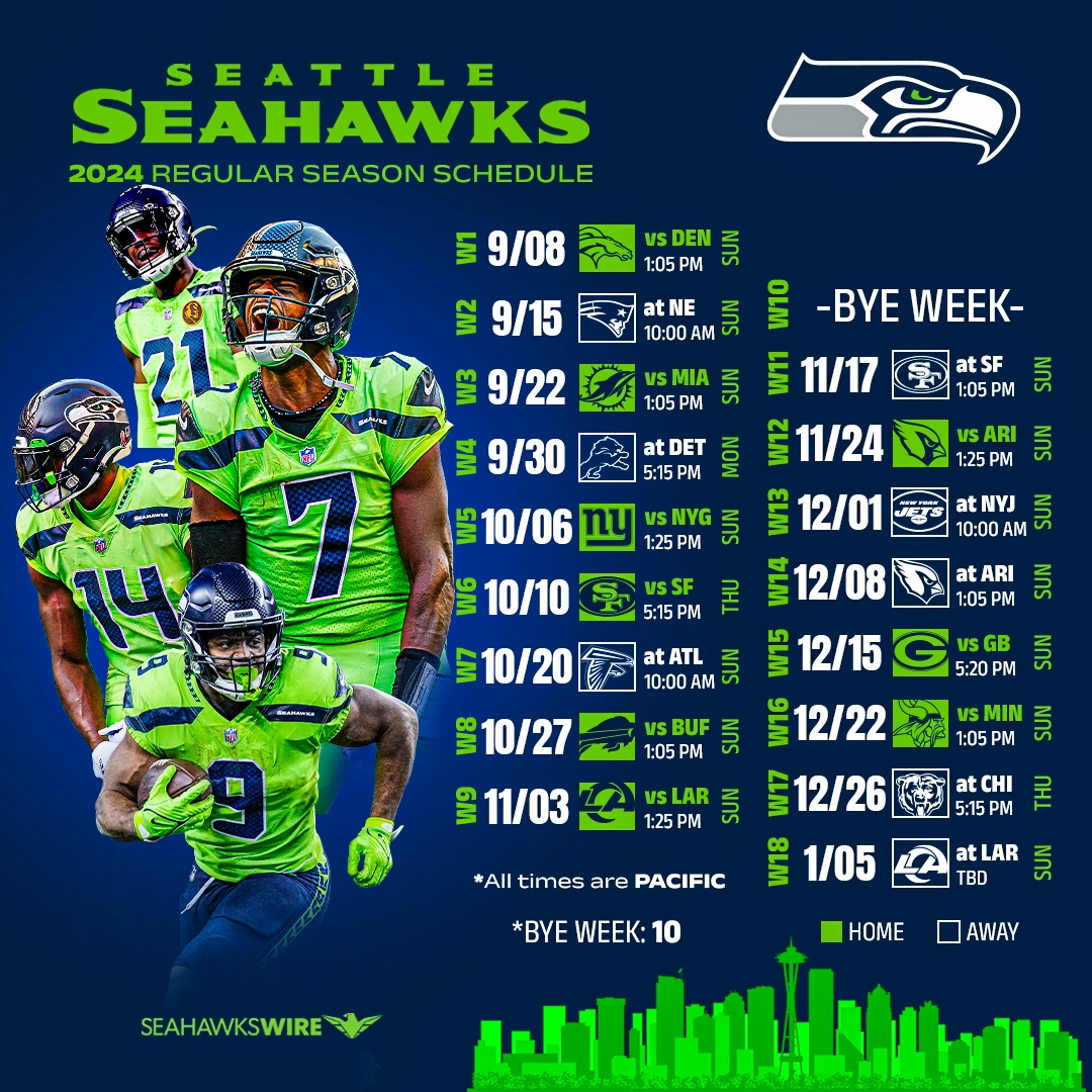 Seattle Seahawks 2024 Schedule Downloadable Wallpapers Seattle Seahawks 2024 Schedule Downloadable Wallpapers