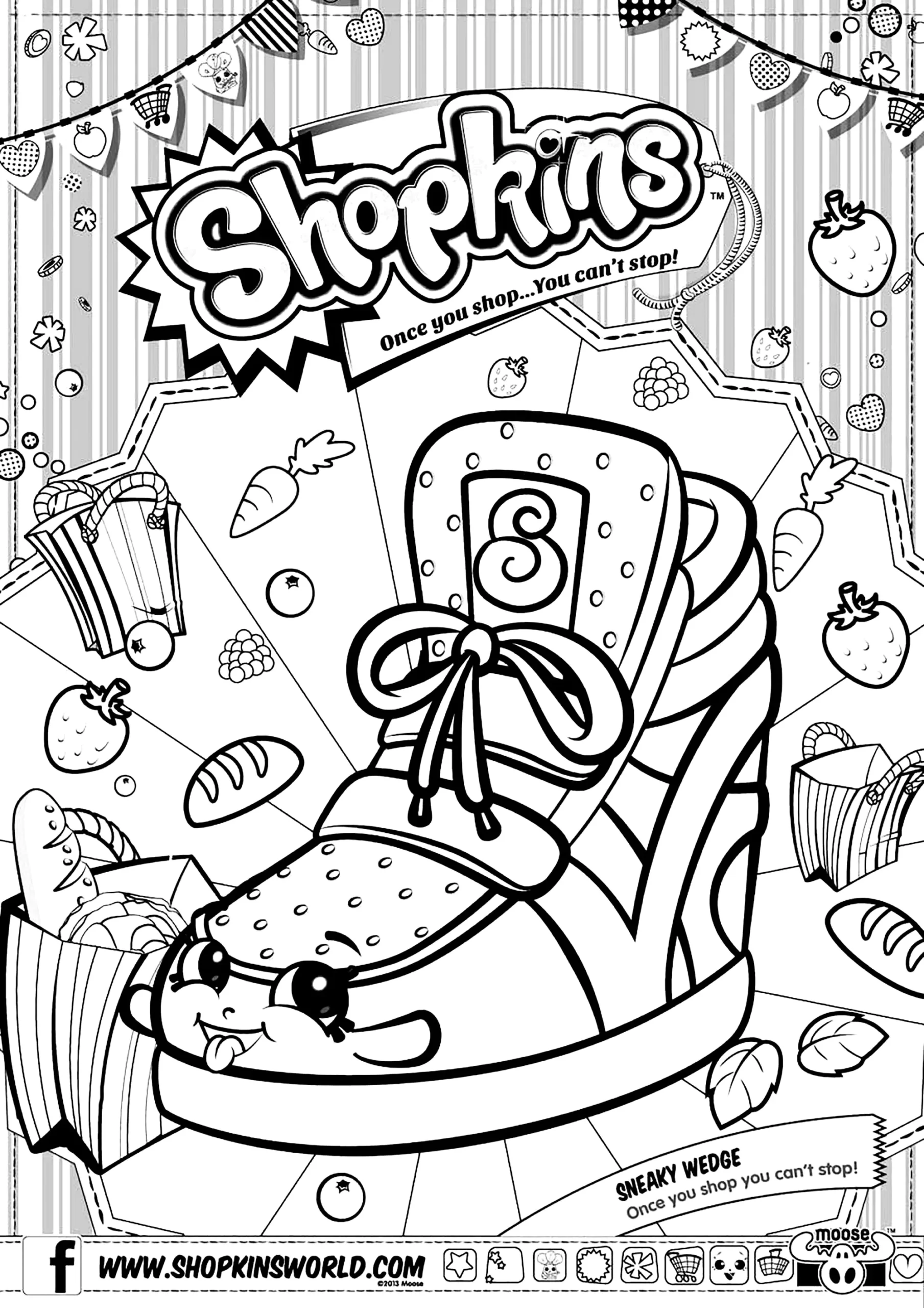 Shopkins Sneaky Wedge Shopkins Coloring Pages Shopkins Sneaky Wedge Shopkins Coloring Pages