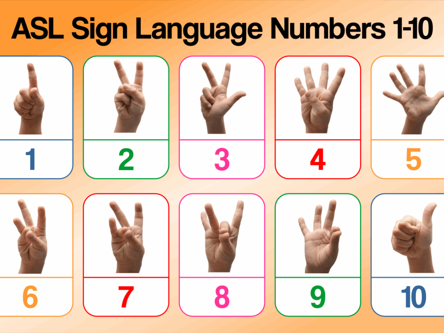 Sign Language Numbers 1 100 Chart 10 Free PDF Printables