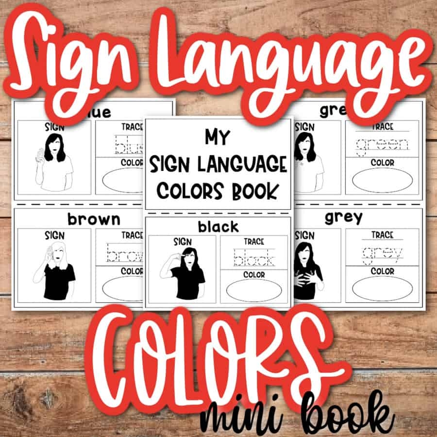 Sign Language Printables ASL Sign Language Printables ASL