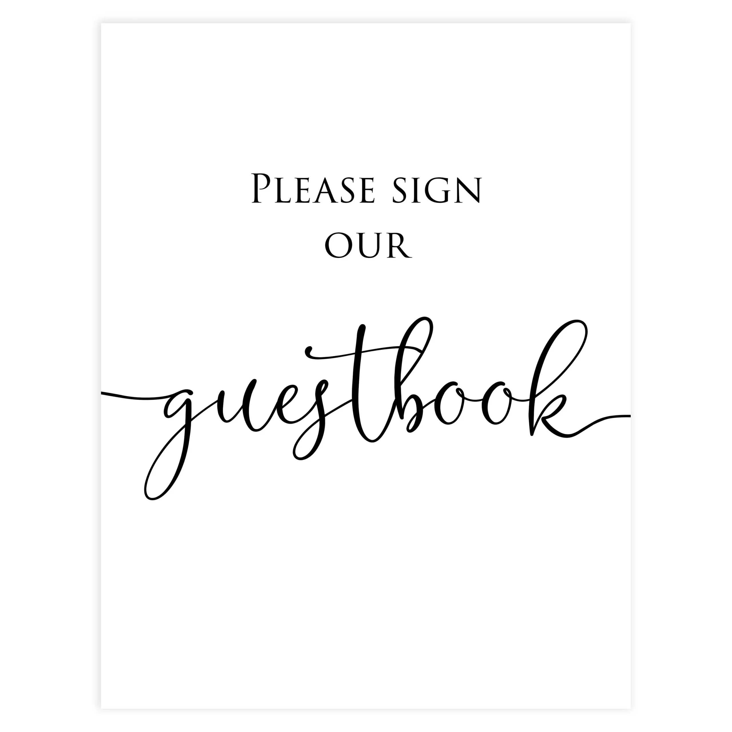 Sign Our Guestbook Table Sign Minimalist Wedding Table Signs Sign Our Guestbook Table Sign Minimalist Wedding Table Signs