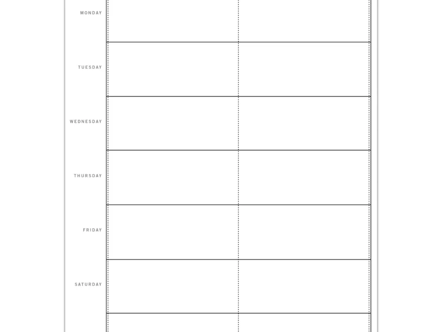 Simple Weekly Printable Laurel Denise