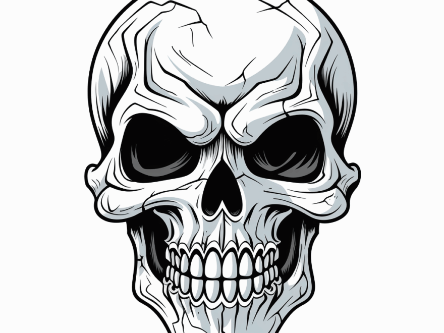 Skull Coloring Pages Free amp Printable
