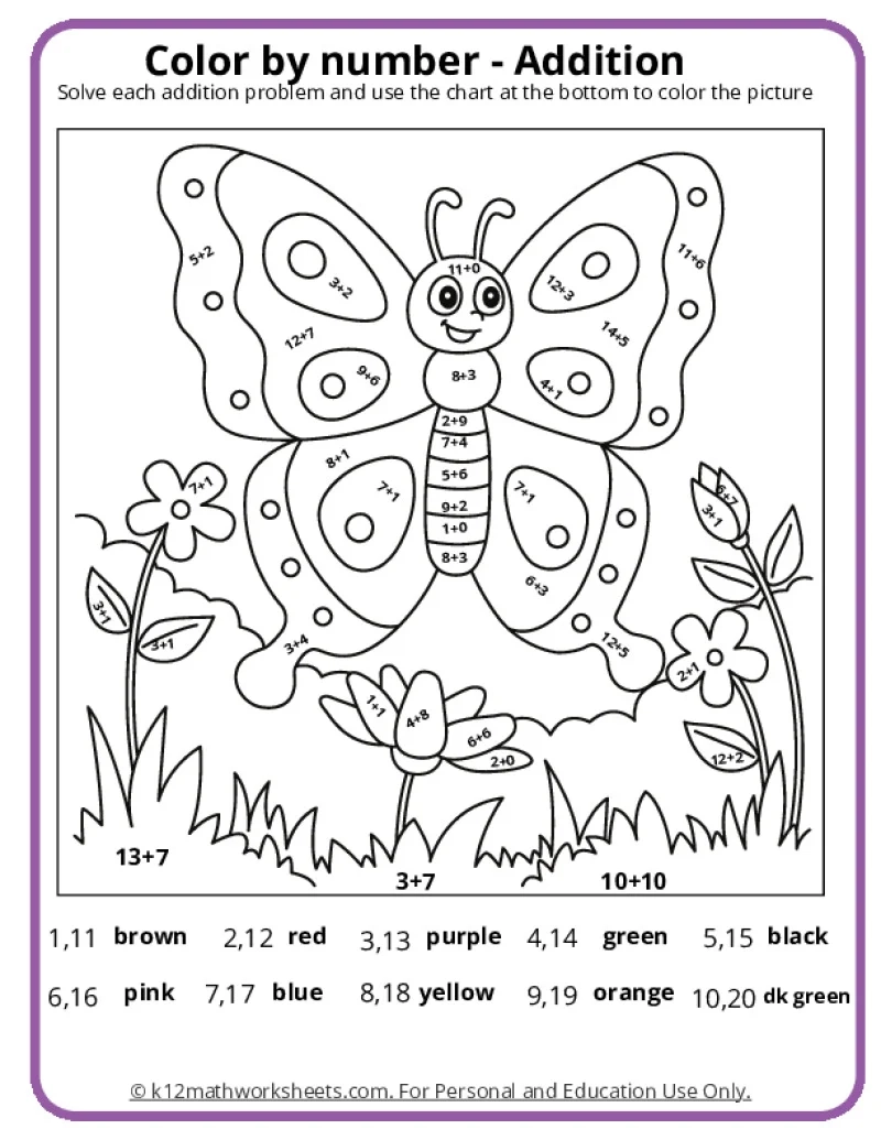Free Printable Spring Math Sheets Free Printable Spring Math Sheets