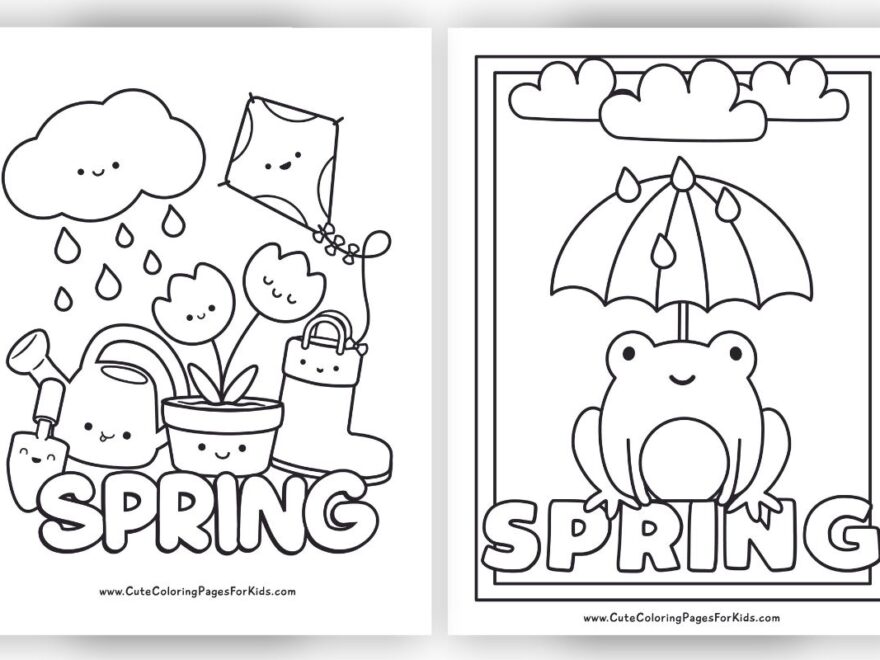 Spring Coloring Pages 14 Free Printable PDFs Cute Coloring Pages For Kids