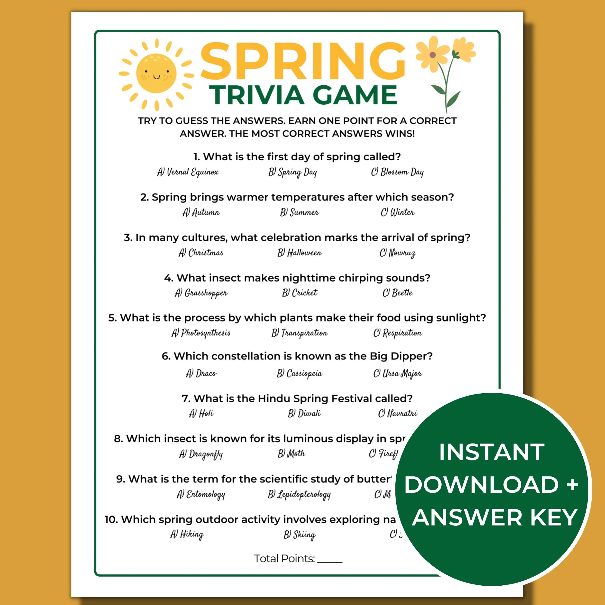 Spring Trivia Game Printable Spring Games Fun Spring Activities Spring Trivia Game Printable Spring Games Fun Spring Activities