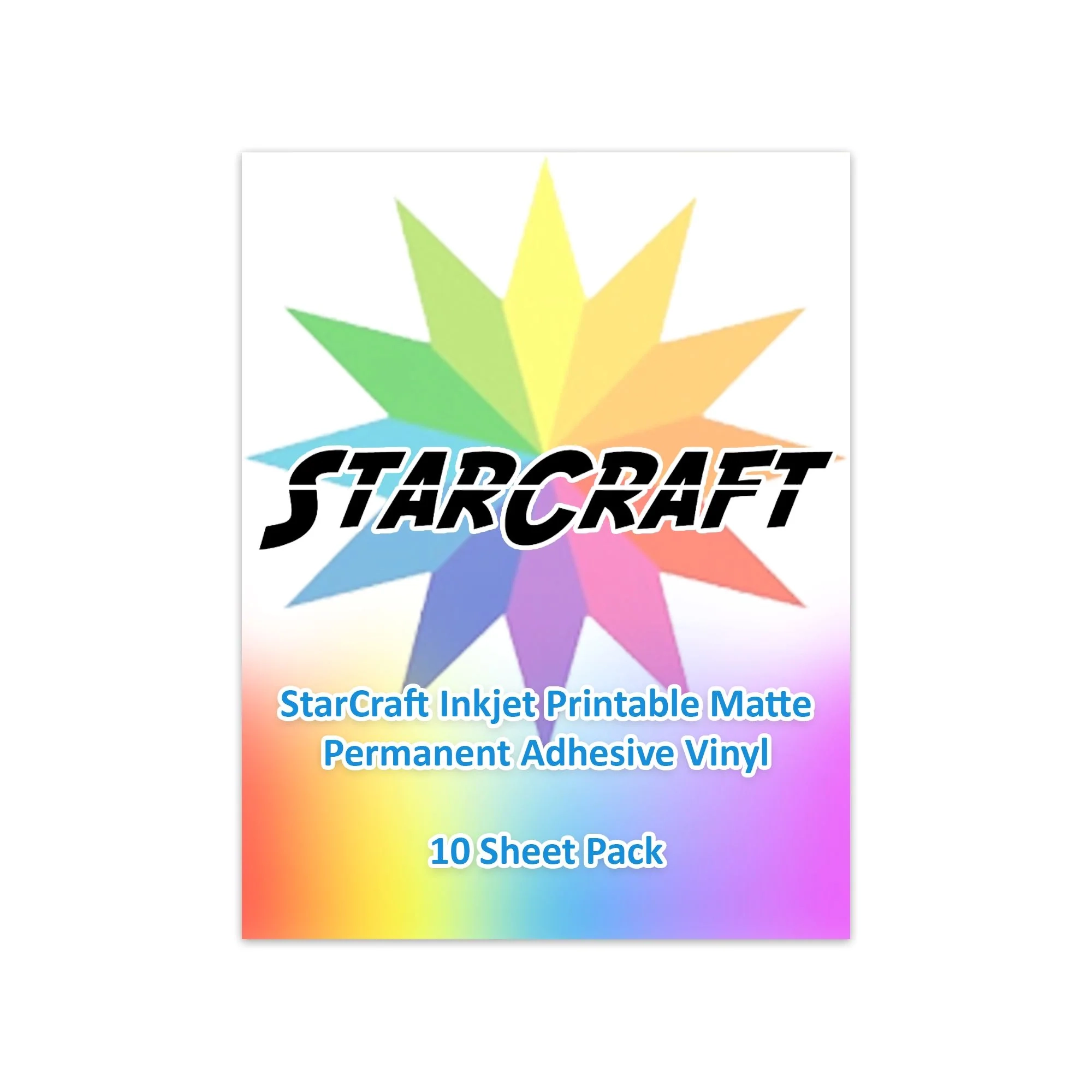 StarCraft Inkjet Printable Vinyl 10 Sheets Swing Design StarCraft Inkjet Printable Vinyl 10 Sheets Swing Design