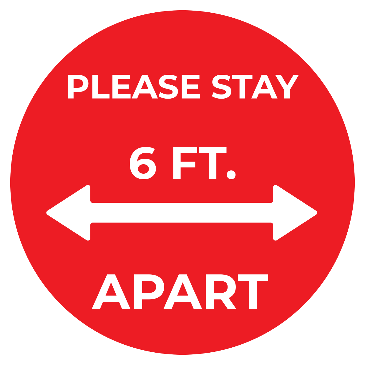 Stay 6 Feet Apart Social Distancing Safety Template Square Signs Stay 6 Feet Apart Social Distancing Safety Template Square Signs