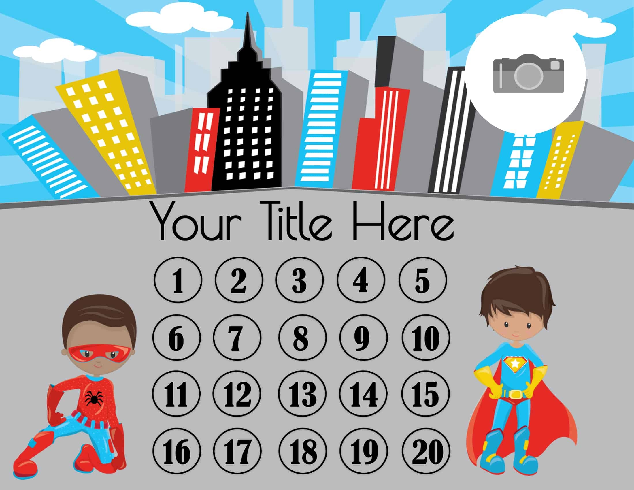 Printable 20 Sticker Chart