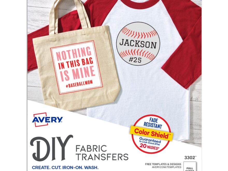 Stretchable Fabric Transfers 8 1 2 X 11 5 Sheets 3302 Avery