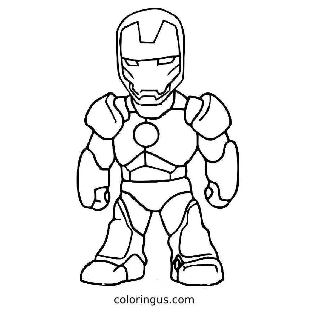 Superhero Printable Coloring Sheets