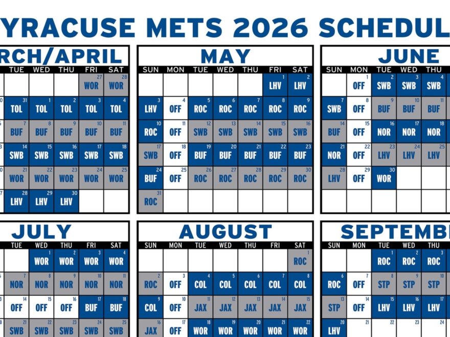 Syracuse Mets Unveil 2026 Schedule Mets