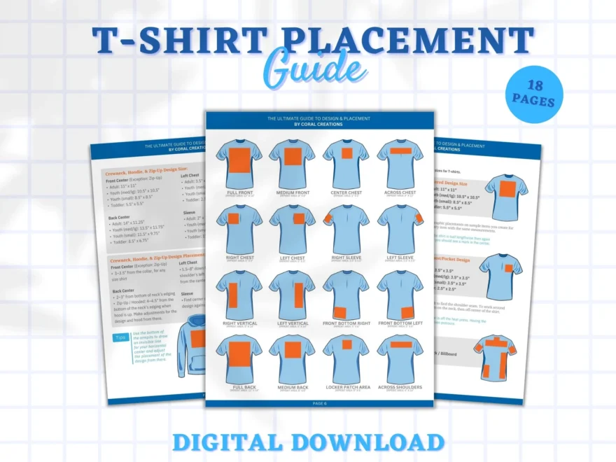 T Shirt Platzierungsanleitung Vinyl Platzierung Heat Transfer
