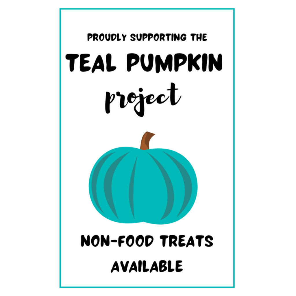 Teal Pumpkin Project Halloween Sign amp Printables For Kids W Food Teal Pumpkin Project Halloween Sign amp Printables For Kids W Food