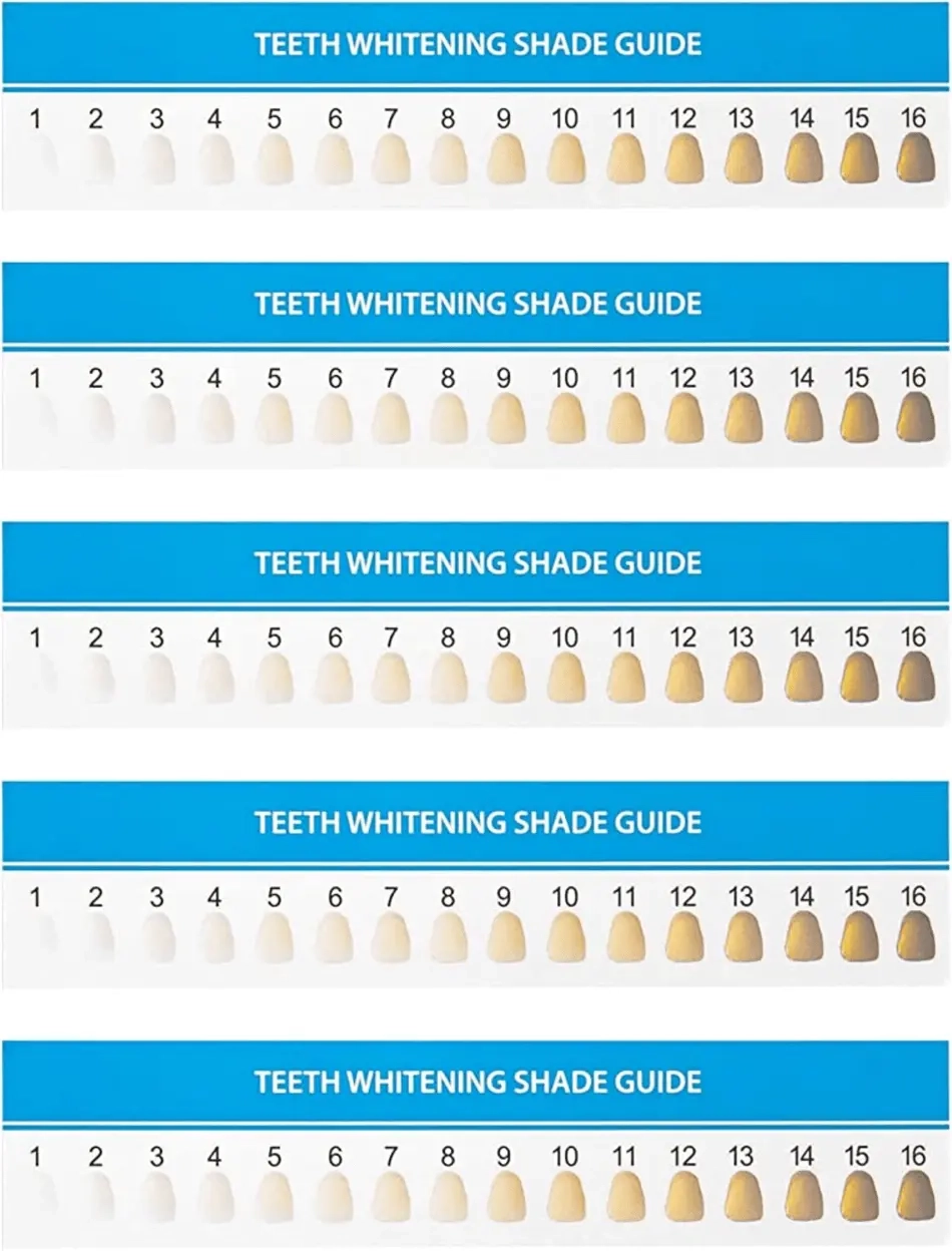 Teeth Whitening Shade Guide Download Printable PDF Templateroller