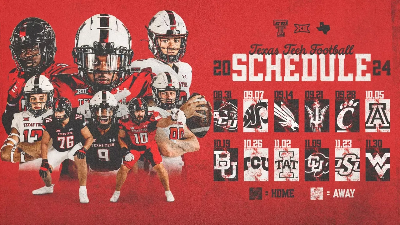 Texas Tech Big 12 Announce 2024 Conference Schedule On Tuesday Texas Tech Big 12 Announce 2024 Conference Schedule On Tuesday