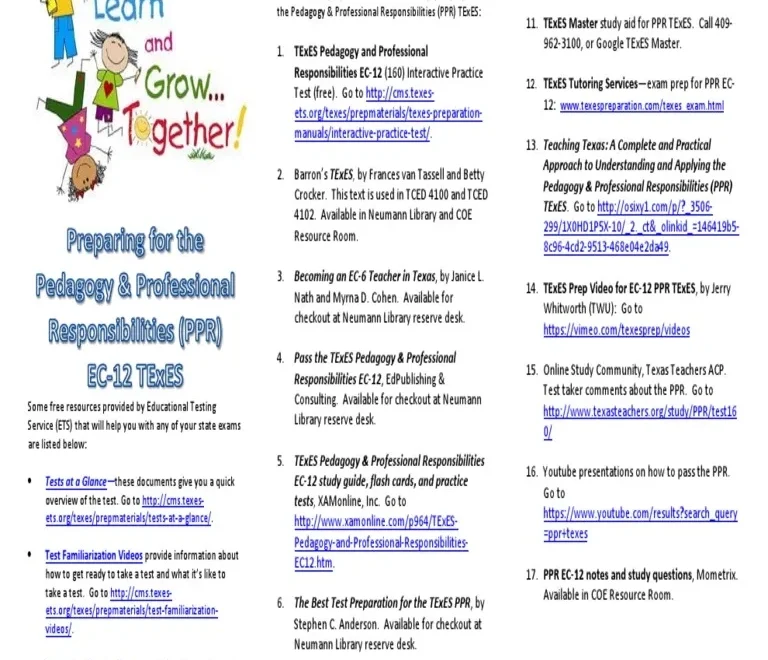 Texes PPR Study Guide PDF Educational Psychology Test
