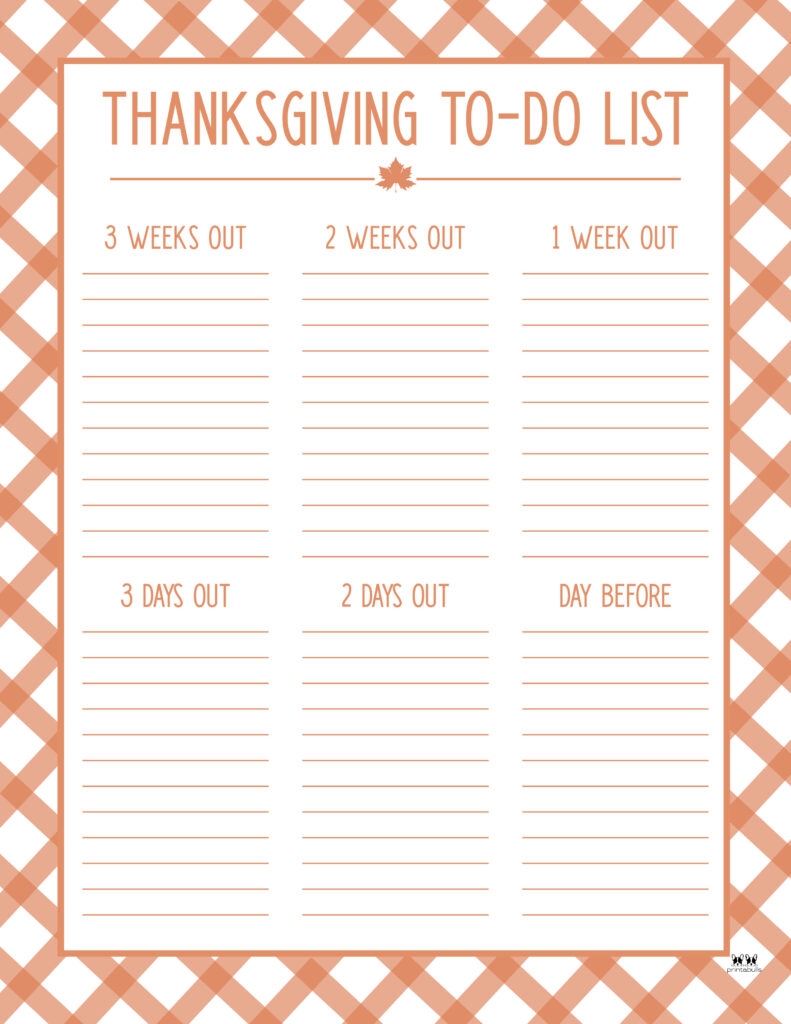 Thanksgiving Shopping Lists amp Checklists 30 FREE Printables 