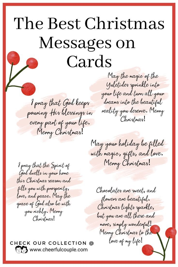The Best Christmas Messages On Cards Holiday Wishes For Your 