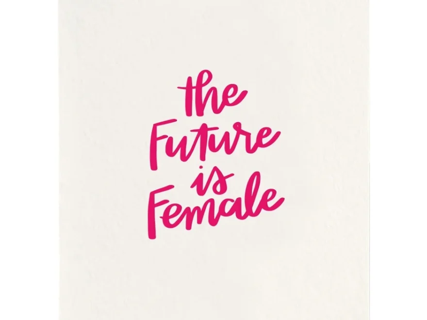 The Future Is Female Pink Limited Edition Art Print Dahlia