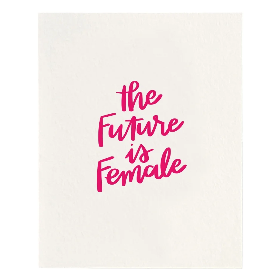 The Future Is Female Pink Limited Edition Art Print Dahlia 