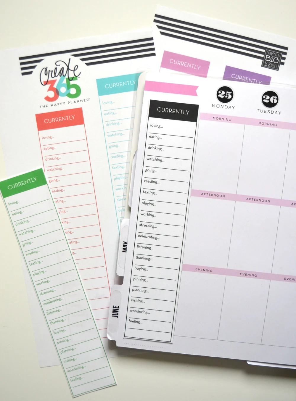 The Happy Planner CURRENTLY Collection Free Printables The Happy Planner CURRENTLY Collection Free Printables
