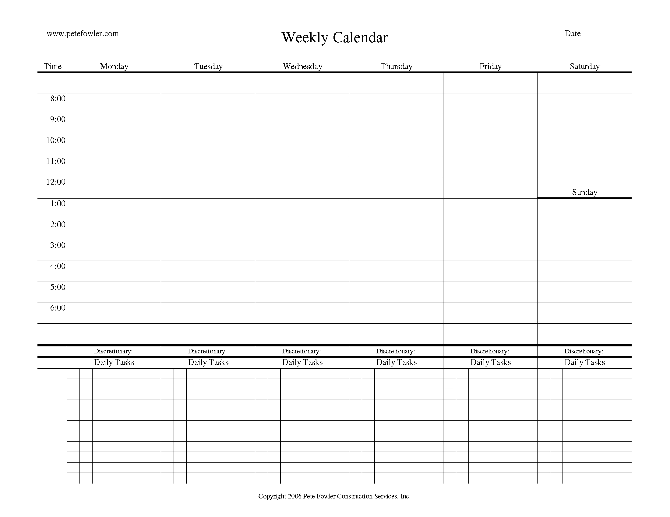 The PFCS Weekly Planning Method PFCS The PFCS Weekly Planning Method PFCS