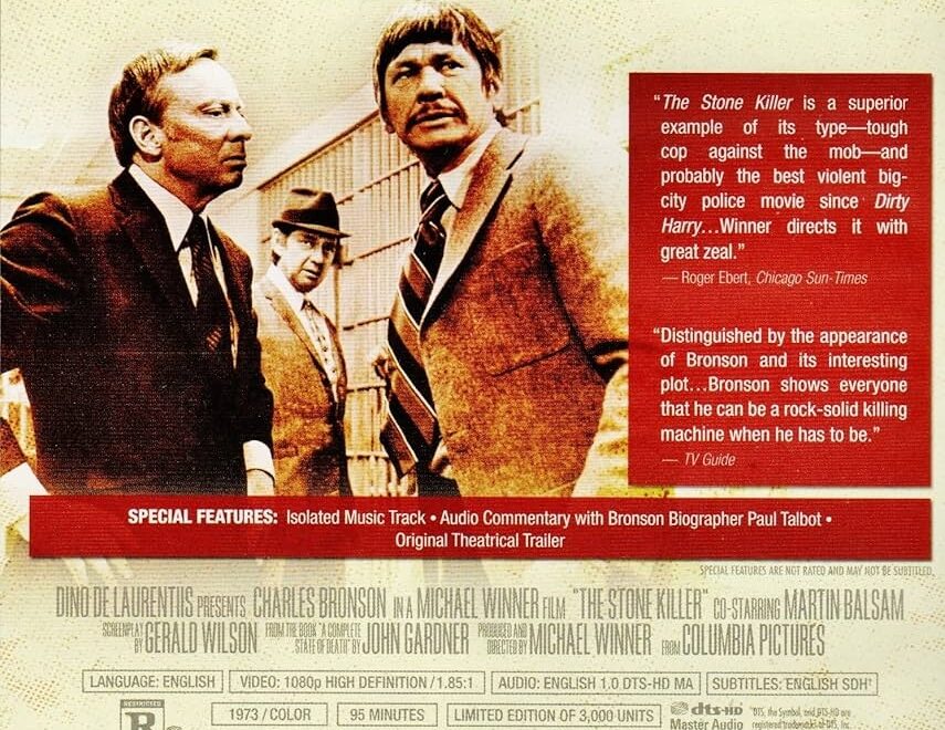 The Stone Killer Amazon de DVD amp Blu ray