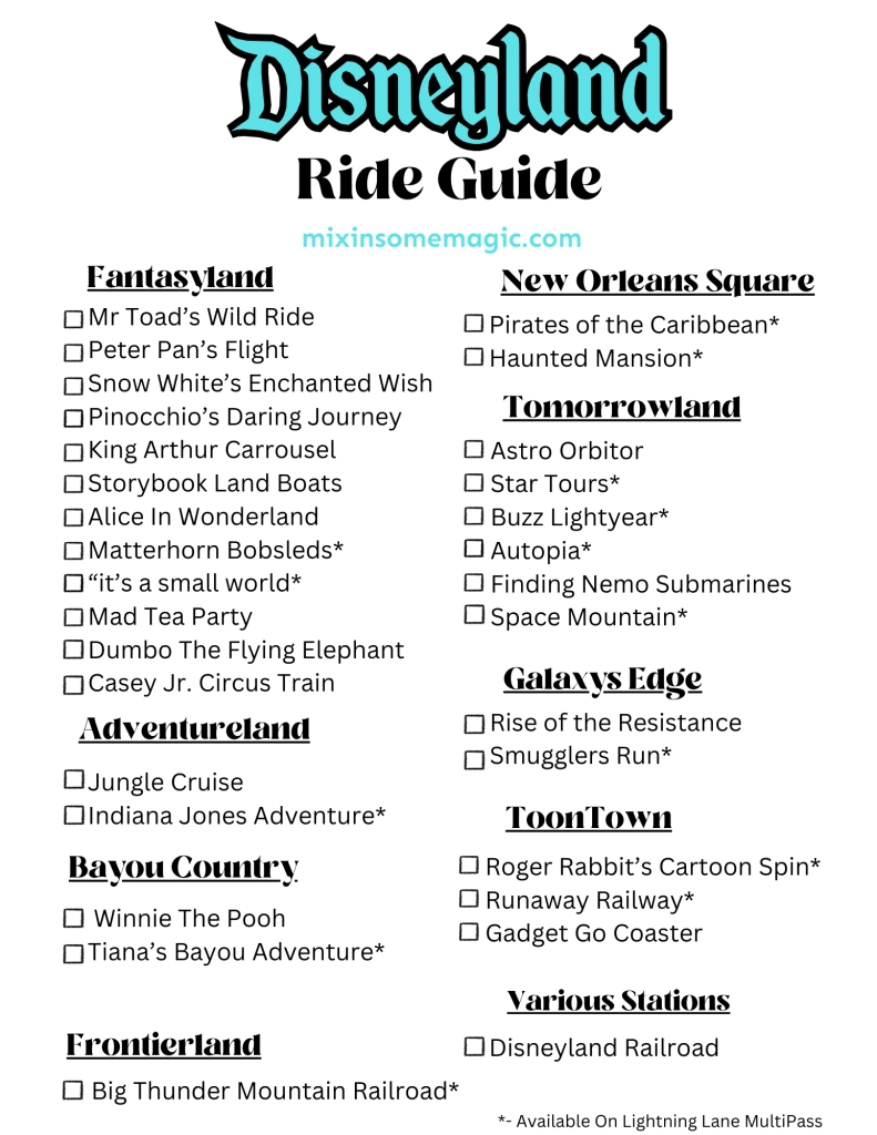 The Very Best Guide To Disneyland Rides And Attractions 2025 The Very Best Guide To Disneyland Rides And Attractions 2025