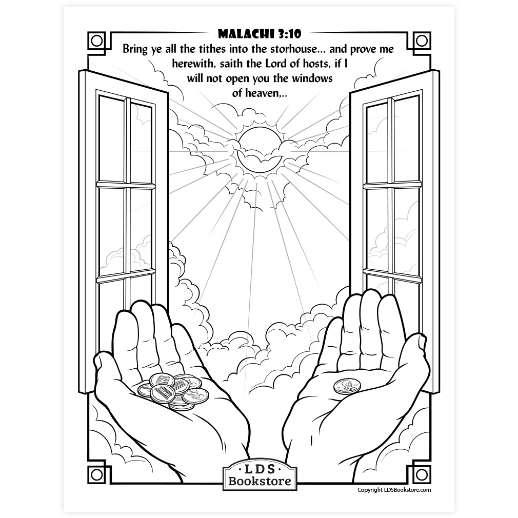 The Windows Of Heaven Coloring Page Printable The Windows Of Heaven Coloring Page Printable