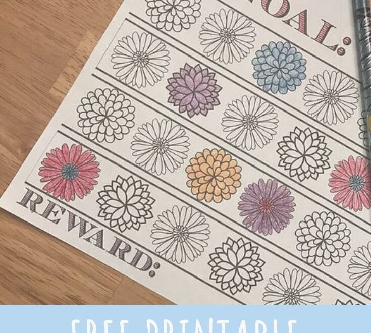 This Free Printable Fitness Reward Chart Helps To Keep Your Goals