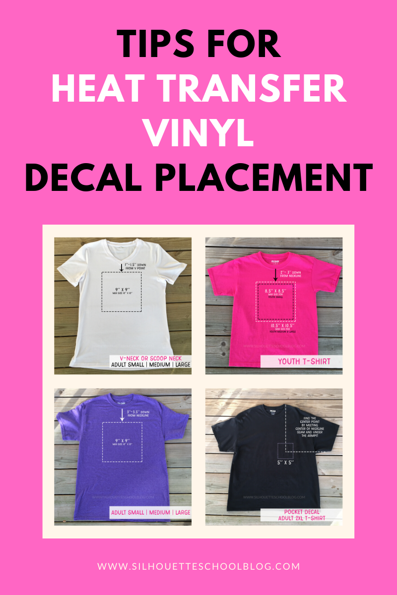 Tips For Heat Transfer Vinyl Shirt Decal Placement Silhouette School Tips For Heat Transfer Vinyl Shirt Decal Placement Silhouette School