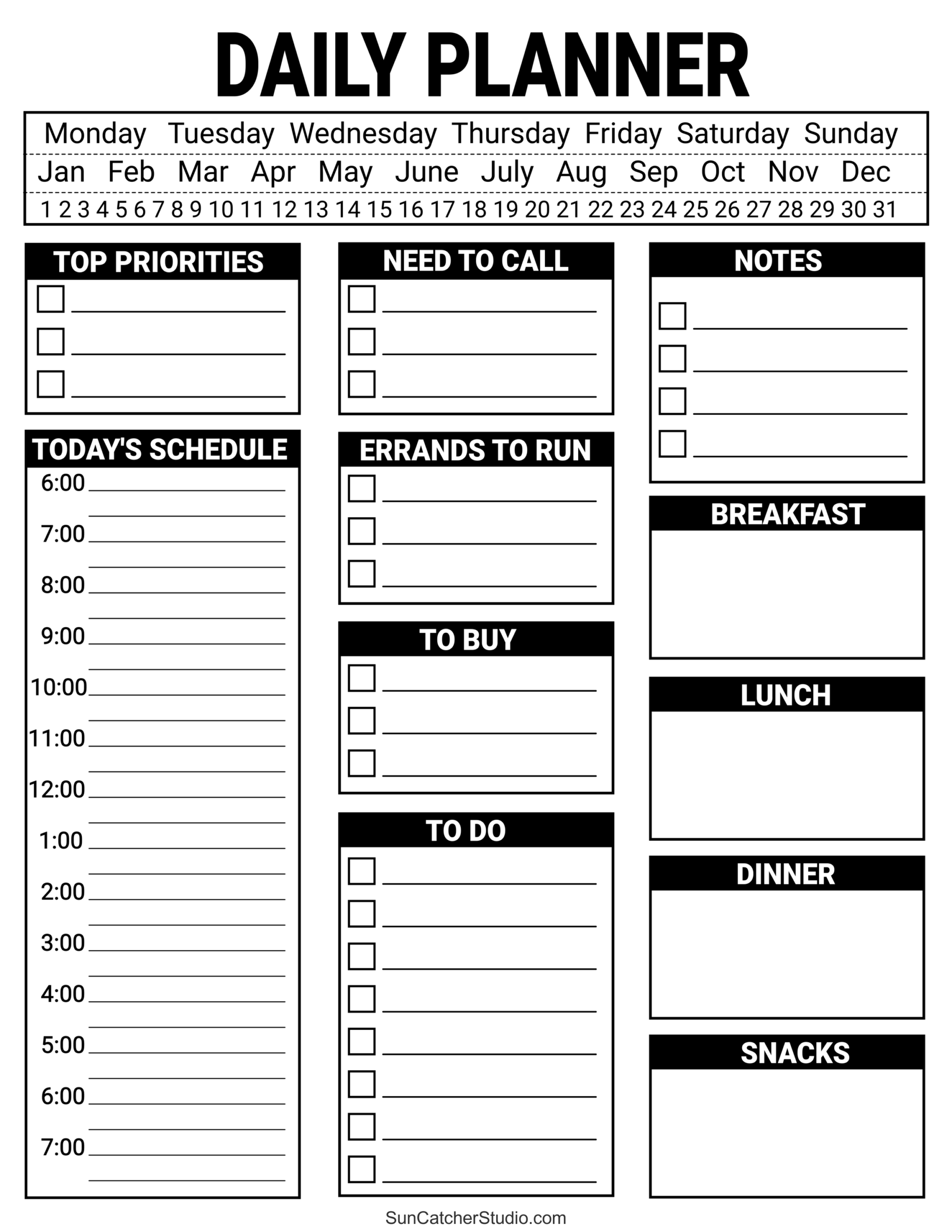 To Do List Free Printable PDF Templates Things To Do Free To Do List Free Printable PDF Templates Things To Do Free