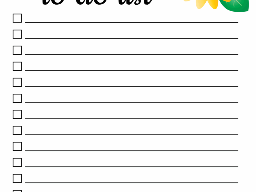 To Do List Free Printable PDF Templates Things To Do Free