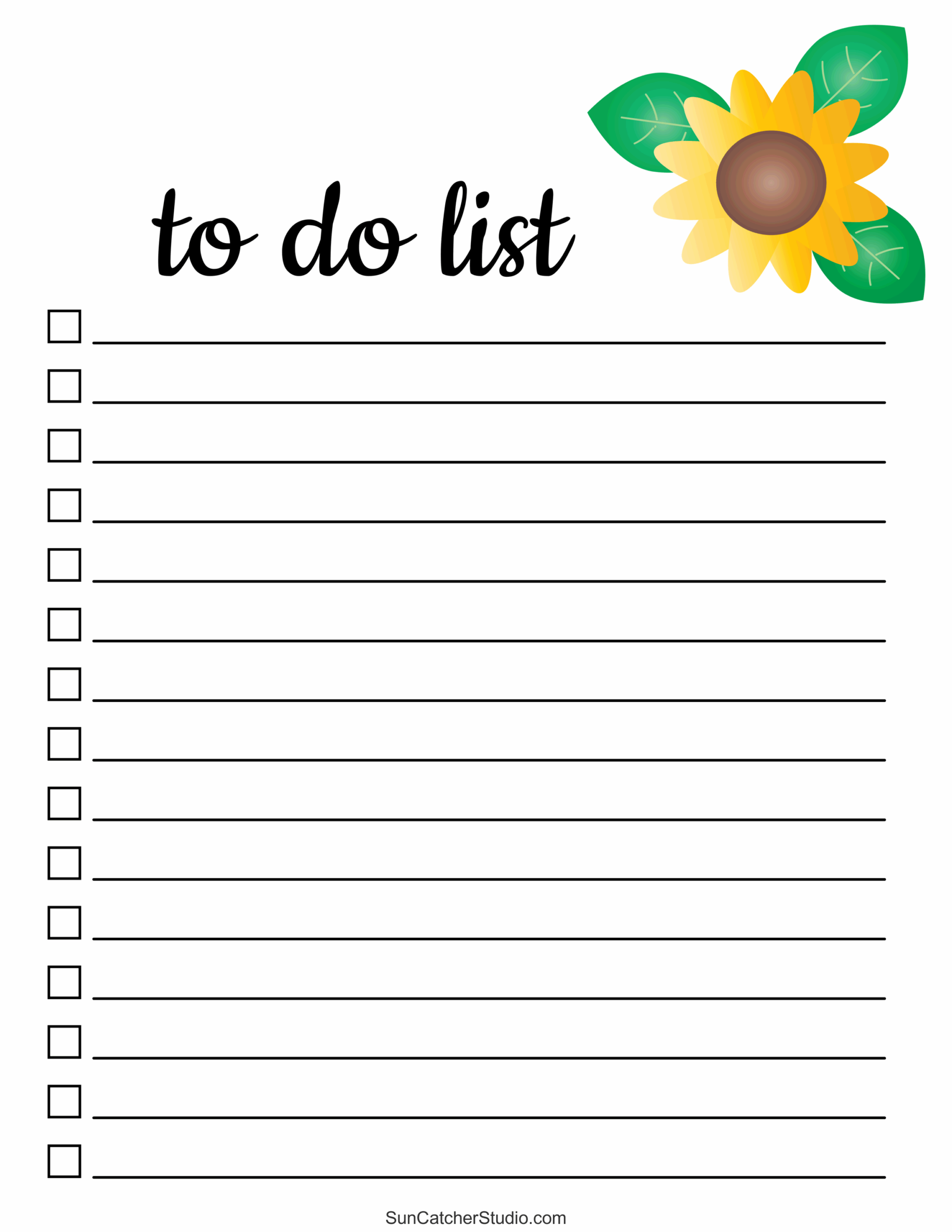 To Do List Free Printable PDF Templates Things To Do Free 