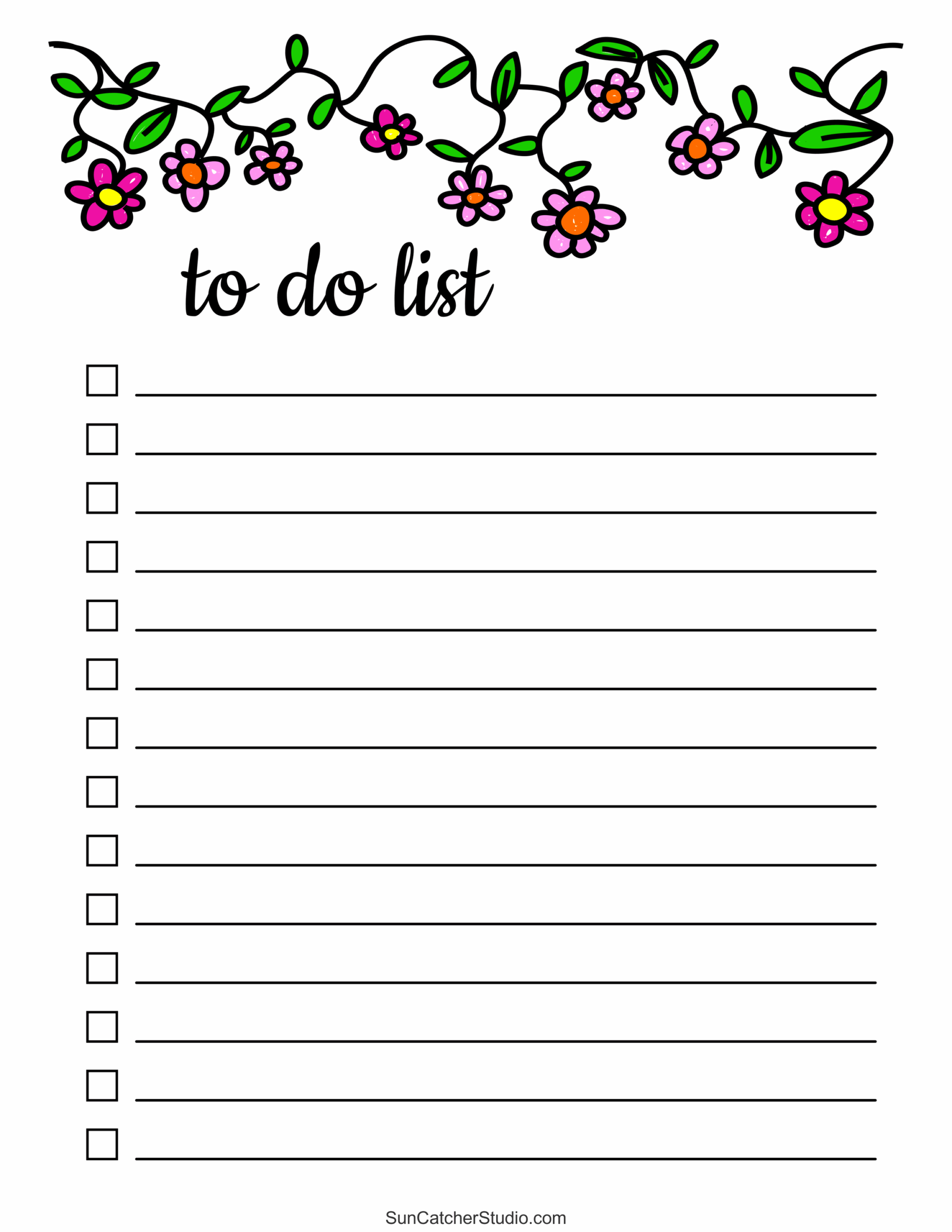 To Do List Free Printable PDF Templates Things To Do Free To Do List Free Printable PDF Templates Things To Do Free