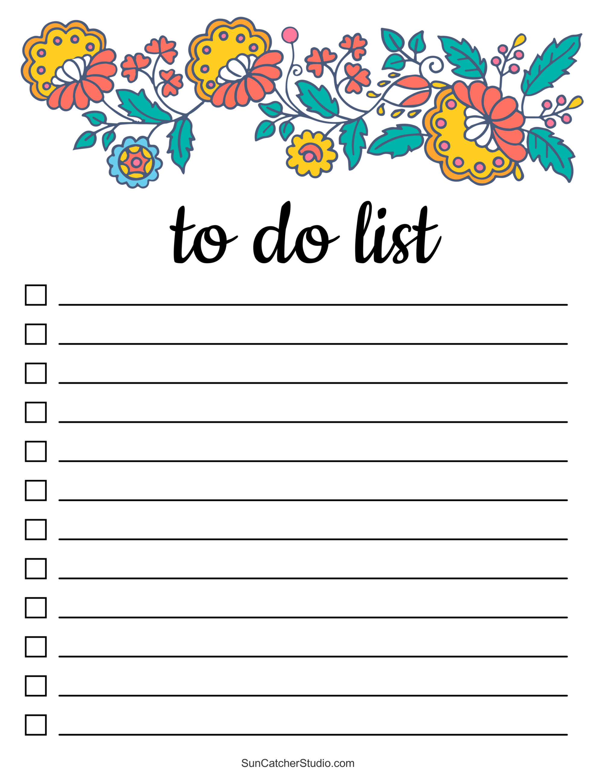 To Do List Free Printable PDF Templates Things To Do Free To Do List Free Printable PDF Templates Things To Do Free